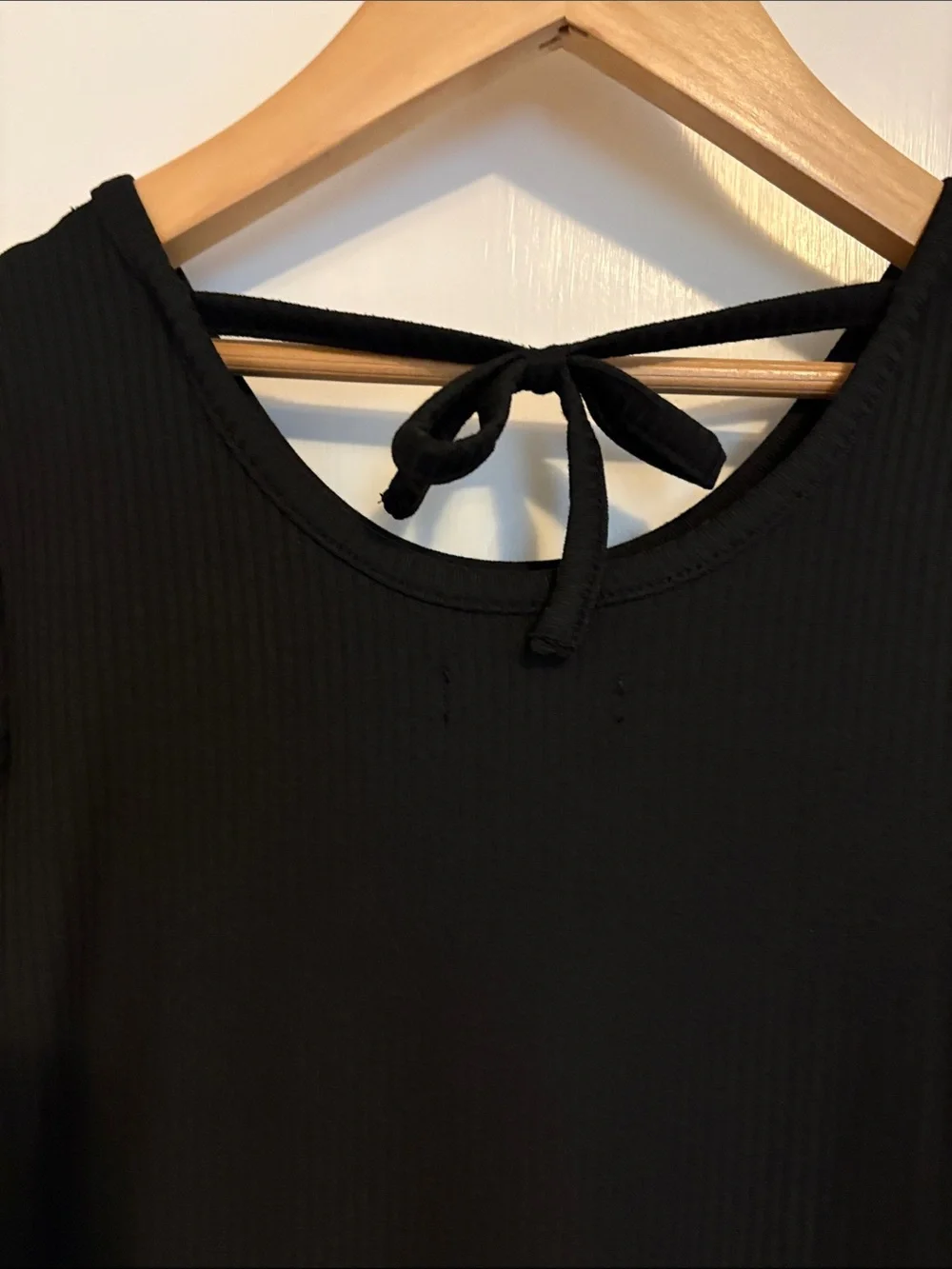 Epic Threads Black Tiered Peplum Knit Dress
